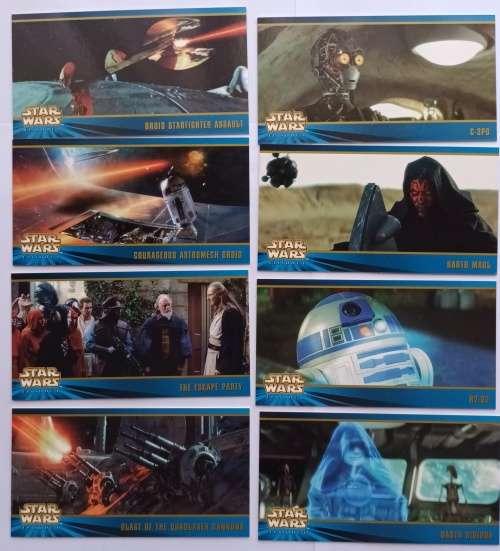 Trading Cards STAR WARS `EPISODE 1` WIDEVISION by TOPPS COMPLETE